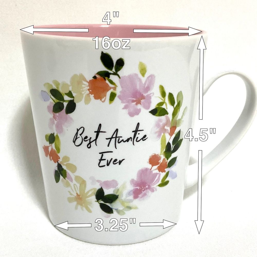 Best Auntie Ever Awesome Aunt Mug 16oz - Picture 9 of 9